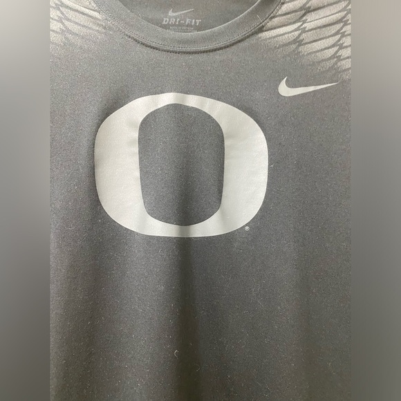 ❤️😎Oregon Duck Big O Black Nike Dri Fit Jersey Athletic Shirt - Picture 4 of 7